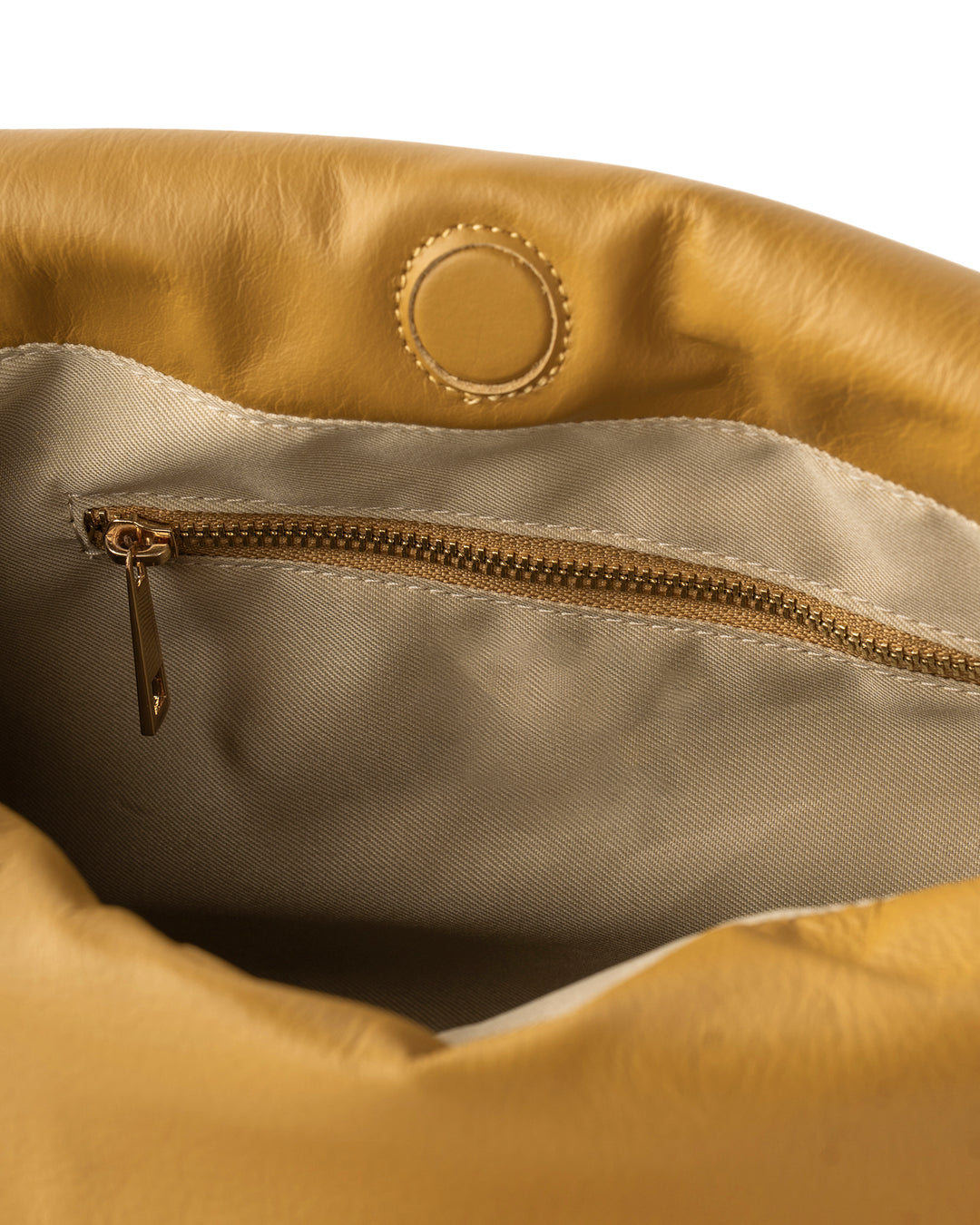 Elba Leather Slouchy Bag - Mustard