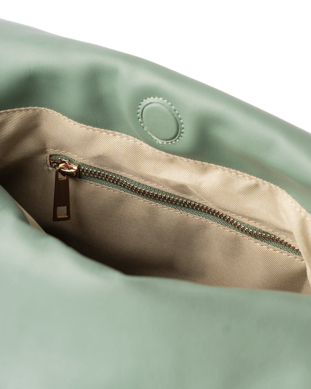 Elba Leather Slouchy Bag - Matcha