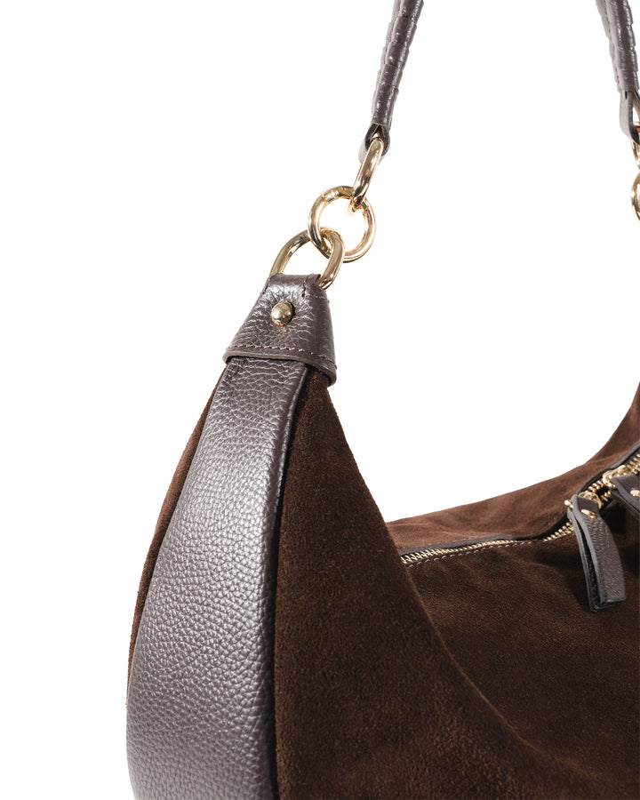 Toscana Bruciato Suede Hobo Bag