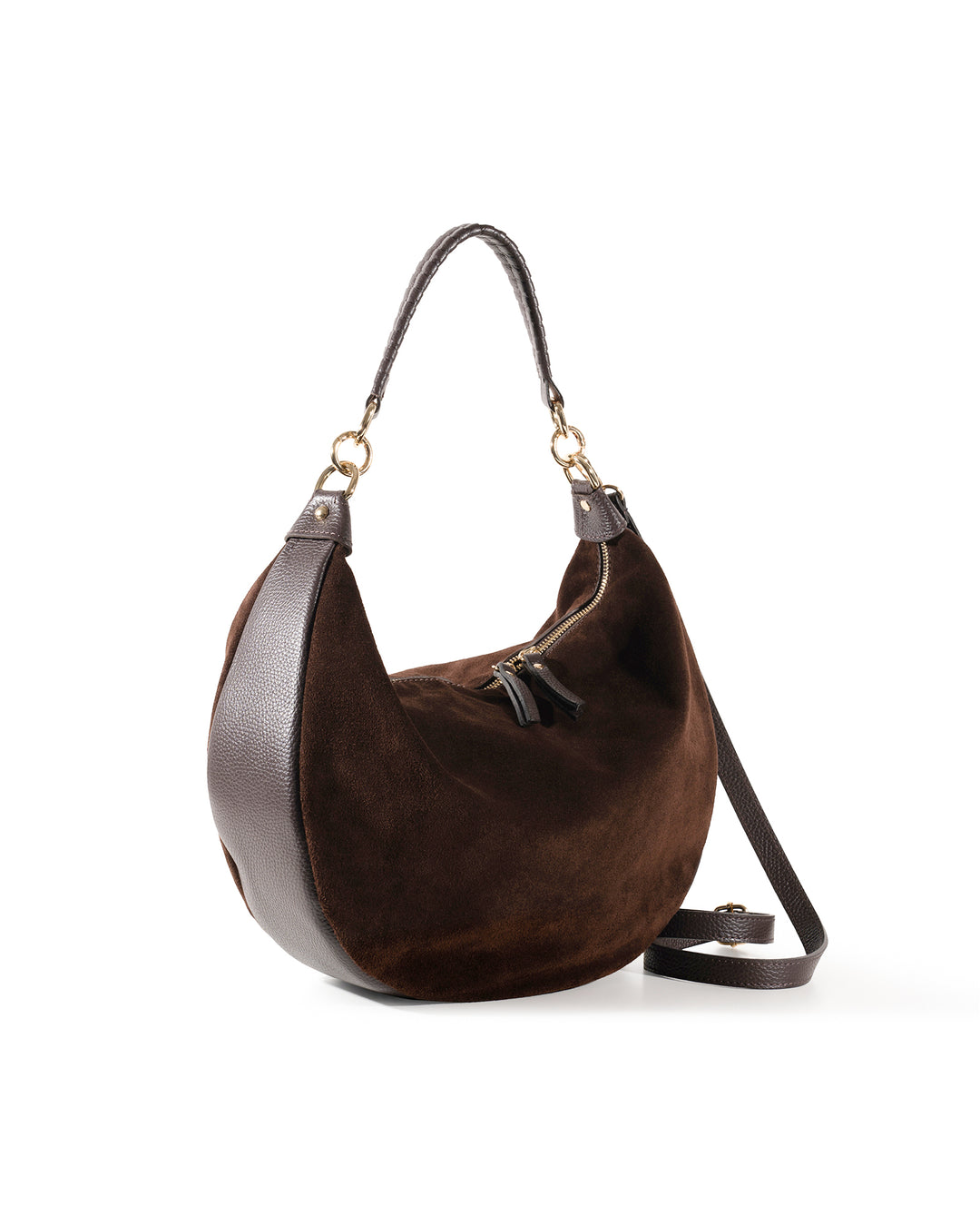 Toscana Bruciato Suede Hobo Bag